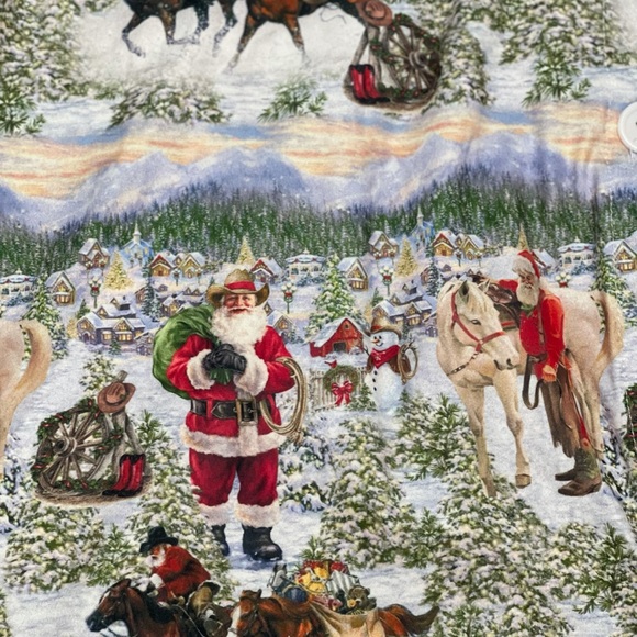 KIDS COWBOY Santa Christmas Pajamas / Family PJs - Picture 10 of 12